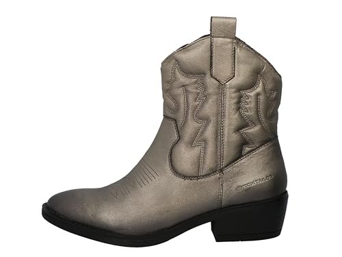 Tom Tailor Damskie 8450050002 modne kozaki, Gun Metal, 37 EU, Gun Metal, 37 EU