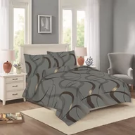 Pościel - Antracytowa bawełniana pościel dwuosobowa/przedłużona 200x220 cm Nora – Cotton House - miniaturka - grafika 1