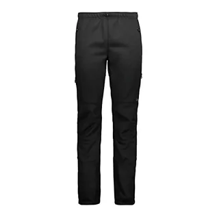 Spodnie męskie - CMP spodnie męskie funkcjonalne czarny czarny 56 - grafika 1