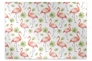 Podkładka pod krzesło obrotowe Flamingi 120x90 cm - Podnóżki, podpórki, podkładki - miniaturka - grafika 1