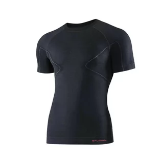 Koszulki męskie - Termoaktywna koszulka męska Brubeck Active Wool SS11710 black - M - grafika 1