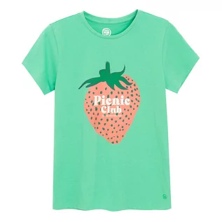 Koszulki dla dziewczynek - Cool Club, T-shirt dziewczęcy, zielony - grafika 1