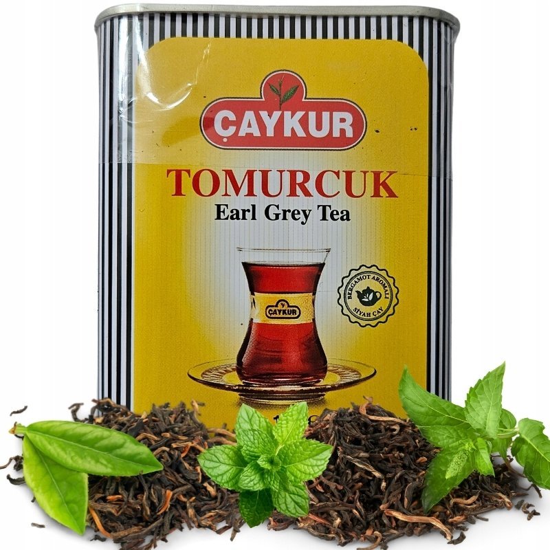 Oryginalna Herbata Turecka Caykur Tomurcuk Earl Grey Puszka 125G