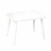 Ławy i stoliki kawowe - Stolik prostokątny ze sklejki Crystal White, Wykończenie nogi - Buk - farba biała, Wysokość [cm] - 41, Wymiary [cm] - 40x60 - miniaturka - grafika 1