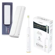 Szczoteczki elektryczne - VITAMMY Symphony / white + etui VITAMMY case 3 white Zestaw prezentowy - szczoteczka soniczna i etui - miniaturka - grafika 1