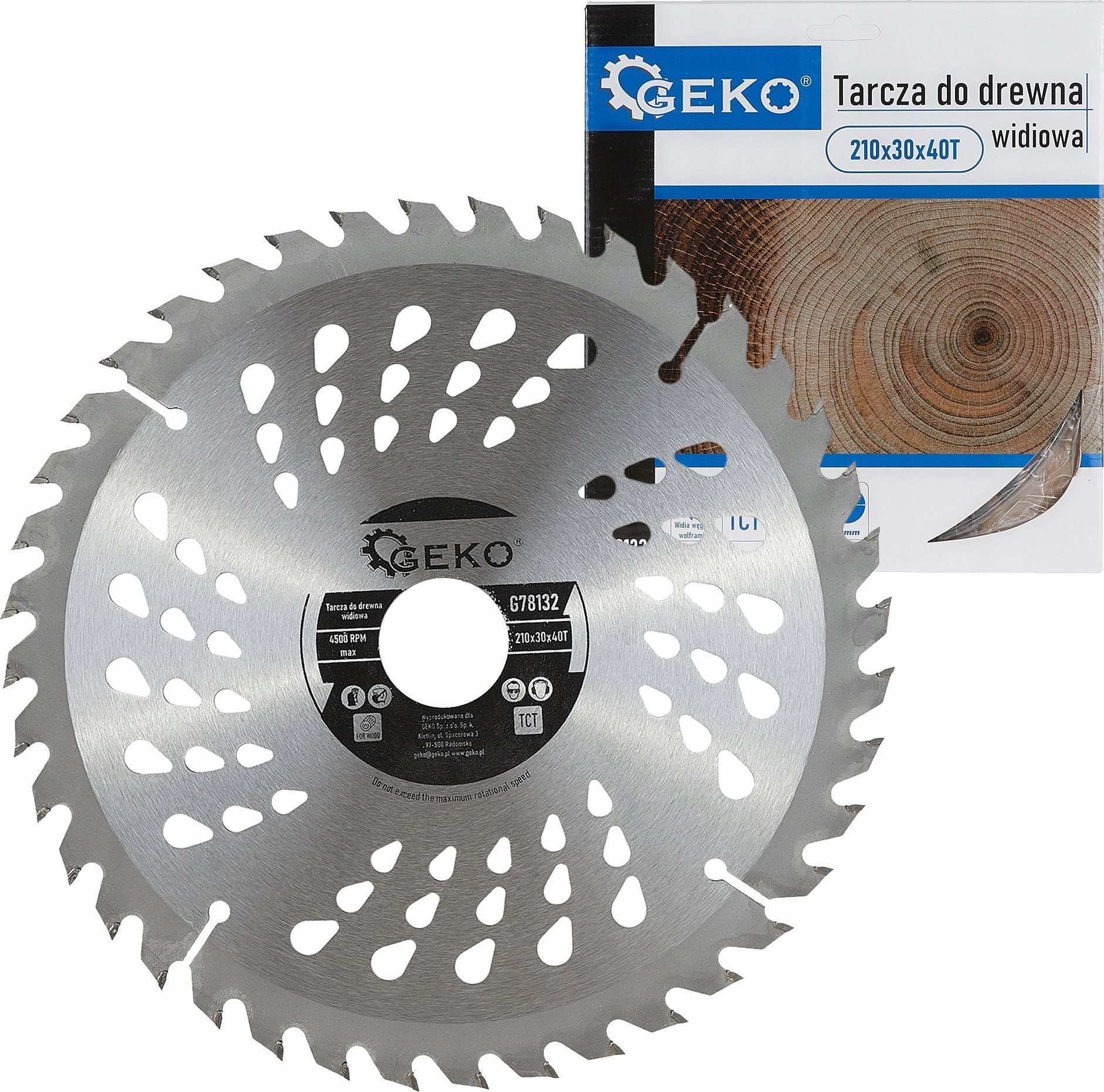 Geko Tarcza do drewna 210x30x40T 50