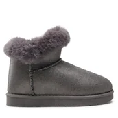 Buty dla dziewczynek - Śniegowce Nelli Blu CS-123C Szary - miniaturka - grafika 1