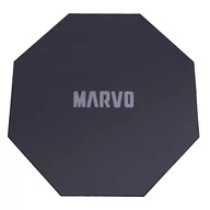 Dywany - Dla gracza, mata pod fotel, Marvo, GM02, 1100 x 1100 x 2 mm, czarna, antypoślizgowa - miniaturka - grafika 1