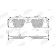 Klocki hamulcowe - Klocki hamulcowe - komplet JURID 571991J - miniaturka - grafika 1