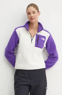 The North Face bluza sportowa Yumiori 1/4 Zip kolor fioletowy wzorzysta NF0A88439IA1 - Bluzy damskie - miniaturka - grafika 1