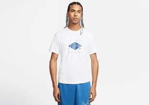 Nike Air Jordan Flight Essential Crew Tee White - Koszulki męskie - miniaturka - grafika 1
