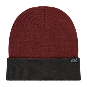 Czapki damskie - Jack Wolfskin Czapka Rib Hat 1903891-2185 Cordovan Red - grafika 1