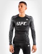 Koszulki sportowe męskie - VENUM PERFORMANCE UFC AUTHENTIC FIGHT WEEK LOONGSLEEVE BLACK - miniaturka - grafika 1