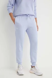 Under Armour spodnie dresowe kolor fioletowy gładkie 1379438 - Spodnie damskie - miniaturka - grafika 1