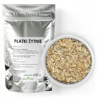Płatki śniadaniowe i musli - Płatki Żytnie Całe Naturalne Płatki 500G - miniaturka - grafika 1
