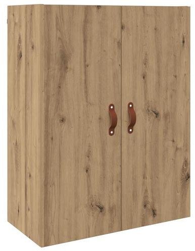 vidaXL Szafka wisząca z półką Montowane na ścianie z przechowywaniem z drzwiami Brązowy 69.5 x 34 x 90 cm