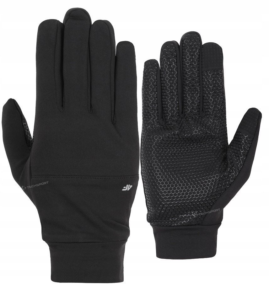 4F CIENKIE OCIEPLANE RÄKAWICZKI DZIANINOWE DOTYK / rozm L