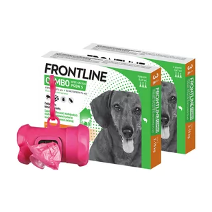 Frontline FRONTLINE Combo Spot On Pies S 2-10kg pipeta 3x 0,67ml) x2 +Frontline Dozownik na woreczki GRATIS 55707-uniw - Artykuły przeciw pasożytom - miniaturka - grafika 1