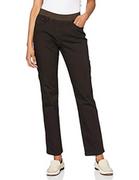 Spodnie damskie - RAPHAELA by BRAX Damskie spodnie jeansowe o kroju slim fit, styl Pamina stretch z gumowym ściągaczem, brązowy, 38W / 30L - miniaturka - grafika 1