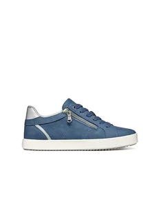 Geox Sneakersy "Blomiee" w kolorze niebiesko-srebrnym - Trampki damskie - miniaturka - grafika 1