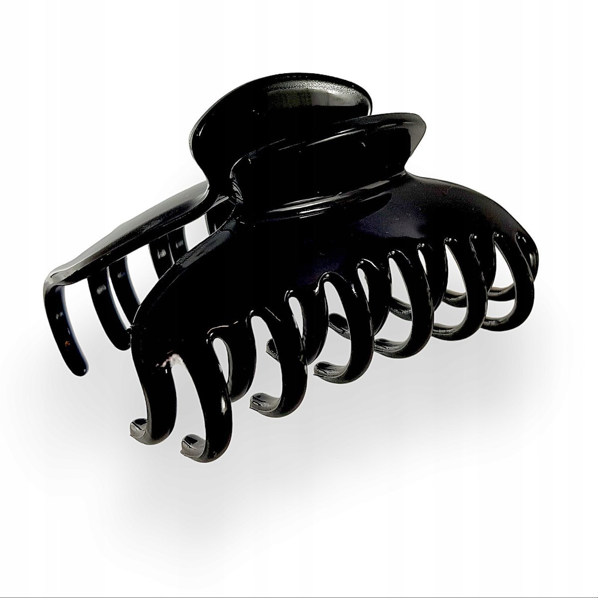 Klamra do włosów Czarna z podwójnymi zębami