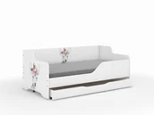 Łóżeczka i kojce - Łóżko dziecięce LILU 160x80 SARENKA Z MOTYLKIEM-komplet - miniaturka - grafika 1