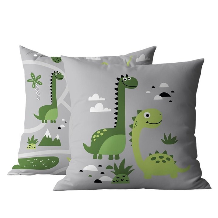 Poszewka dziecięca bawełniana 40x40 psba0061a dinozaury