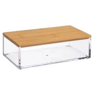 5five Simply Smart Organizer łazienkowy SELENA podłużny z pokrywką z bambusa 161079 - Pojemniki łazienkowe - miniaturka - grafika 1