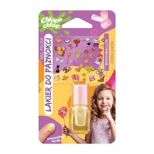 CHLAPU CHLAP Lakier do paznokci zmywalny wodą + ozdoby - Słodka Pianka - żółty 2ml - Lakiery do paznokci - miniaturka - grafika 1