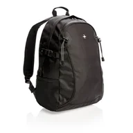 Plecaki - Plecak Swiss Peak Outdoor, czarny, poliester, 17x45x30 cm - miniaturka - grafika 1