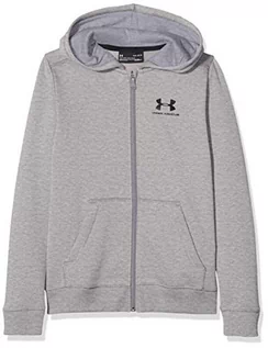 Odzież sportowa dziecięca - Under Armour EU Cotton Fleece Full Zip-GRY - M U_1343677-035_M - grafika 1