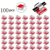 Inne - TEMU szt. Zewnętrzne Zaciski do Kabli z Taśmą, Zacisk do Lampy, Dekoracyjny Zacisk, Samoprzylepny Hak, Stojak na Druty Lampy Wróżkowej, Mały, - miniaturka - grafika 1