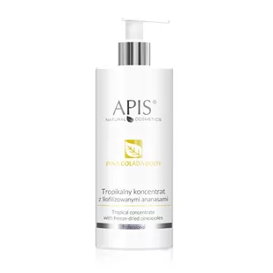 Apis Professional Tropikalny koncentrat z liofilizowanymi ananasami Professional Pina Colada Antycellulit 500 ml - Balsamy i kremy do ciała - miniaturka - grafika 1