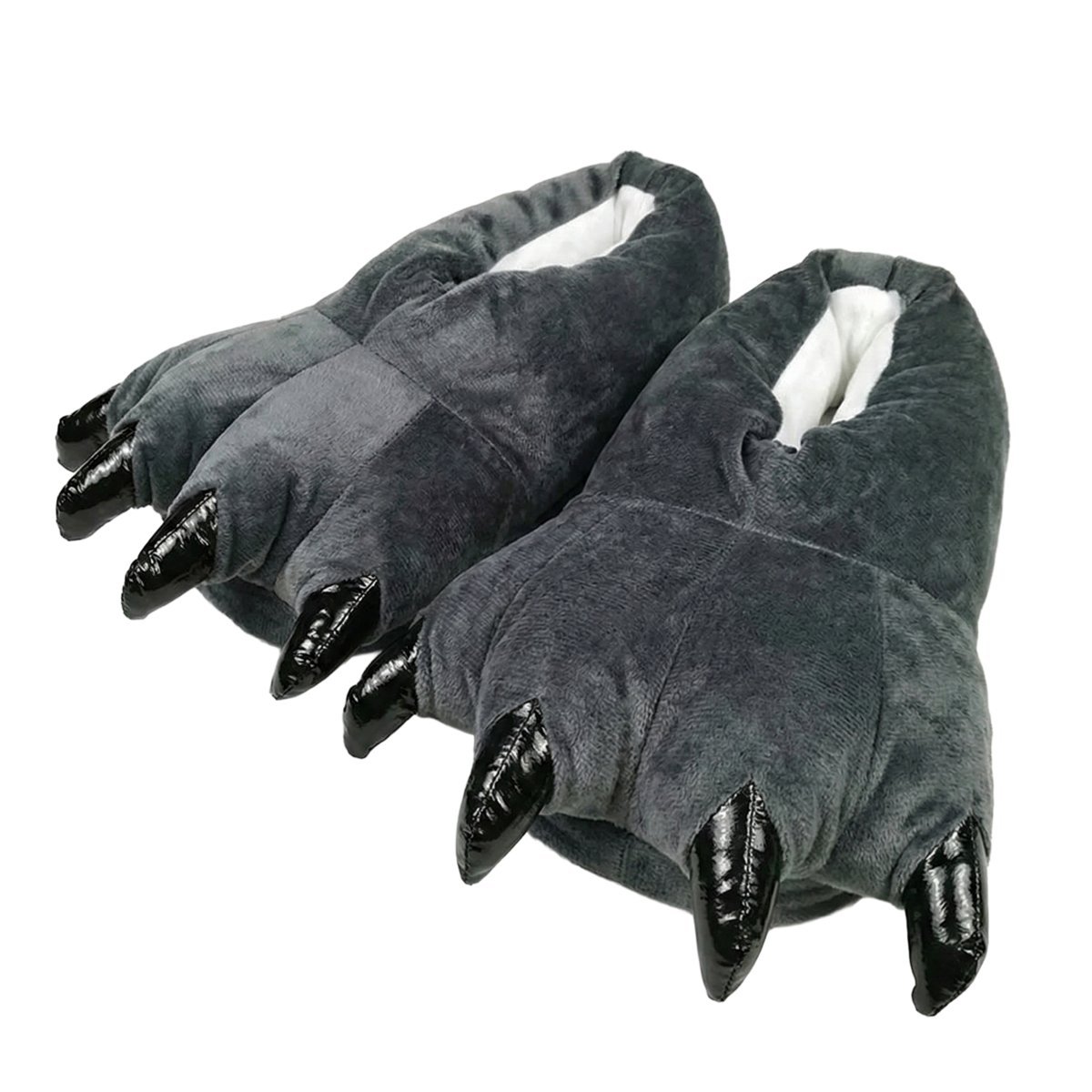 KAPCIE PAZURY Szare Łapy Pantofle Bambosze Laczki Do Kigurumi 39-42