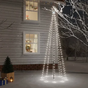 Lumarko Choinka z kołkiem gruntowym, 310 zimnych białych LED, 300 cm - Oświetlenie świąteczne - miniaturka - grafika 1