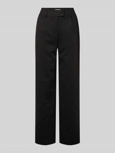 Spodnie materiałowe z kieszeniami z tyłu model ‘KATE’ - Spodnie damskie - miniaturka - grafika 1