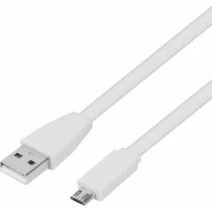 TB Kabel USB-Micro USB 1m biały płaski AKTBXKU2FBAW10W - Kable USB - miniaturka - grafika 1