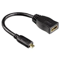 Kable komputerowe i do monitorów - Hama 00122236 kabel HDMI 0,1 m HDMI Typu A (Standard) HDMI Typu D (Micro) Czarny 00122236 - miniaturka - grafika 1