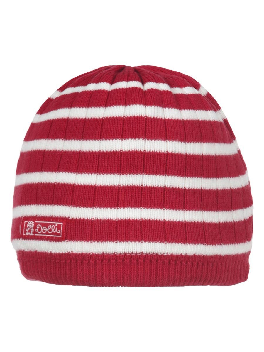 Chłopięca czapka z dzianiny czerwona Döll r.49