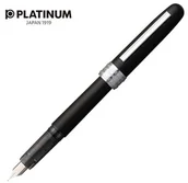Pióra wieczne - Pióro wieczne Platinum Plaisir Black Mist, F, czarne matowe - miniaturka - grafika 1