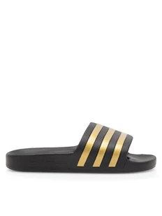 adidas Klapki ADILETTE AQUA EG1758 Czarny - Klapki i japonki damskie - miniaturka - grafika 1