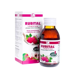 Gemi GRZEGORZ NOWAKOWSKI P.P.F. Rubital 1,73 g/5 ml Syrop o smaku malinowym 125 ml - Przeziębienie i grypa - miniaturka - grafika 1