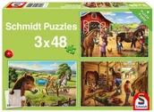 Puzzle - Puzzle 3x48 Konie G3 - miniaturka - grafika 1