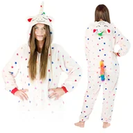 Stroje karnawałowe - Jednorożec W Gwiazdy New Kigurumi Onesie Dres Piżama Kombinezon S - miniaturka - grafika 1