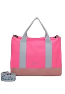Torebki damskie - Fritzi aus Preussen Damska torba tote bag Canvas Neon Pink Shopper, różowy neonowy - miniaturka - grafika 1