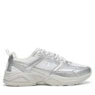 Sneakersy damskie - Sneakersy Champion RUN 202 K S11728-EM007 Srebrny - miniaturka - grafika 1
