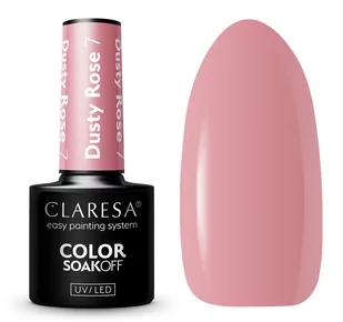 CLARESA Lakier hybrydowy Dusty Rose 7 5g - Lakiery hybrydowe - miniaturka - grafika 1