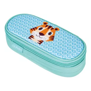 Piórnik owalny Cute Animals Tiger - Herlitz - Piórniki - miniaturka - grafika 1