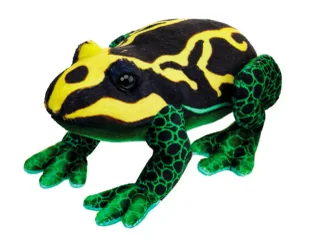 Żaba żółto-czarna 13 cm - Beppe - Maskotki i pluszaki - miniaturka - grafika 1