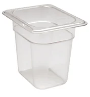 Akcesoria gastronomiczne - Pojemnik Camwear GN 1/8 z poliwęglanu, Cambro, 1,5 l, H 150 mm, 1,5L, transparentny, 161x132x(H)150mm - miniaturka - grafika 1